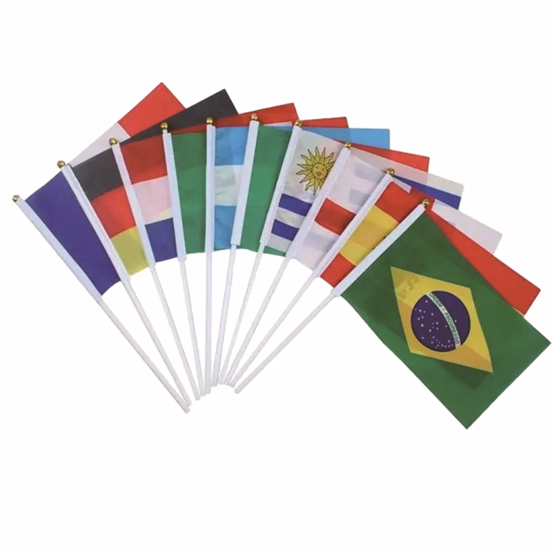 Hand-Waved Small Square Flags