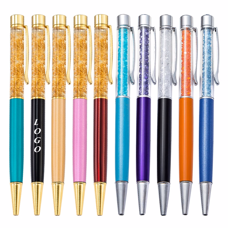 Mini Crystals Metal Pen MOQ 50PCS