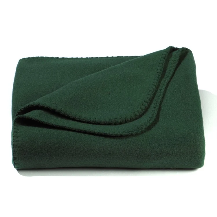 Hunter Green Value Fleece Blanket 1