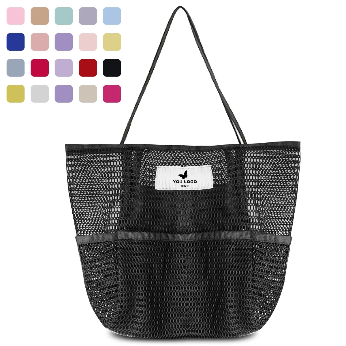 Large Capacity Mesh Beach Tote Bag 1