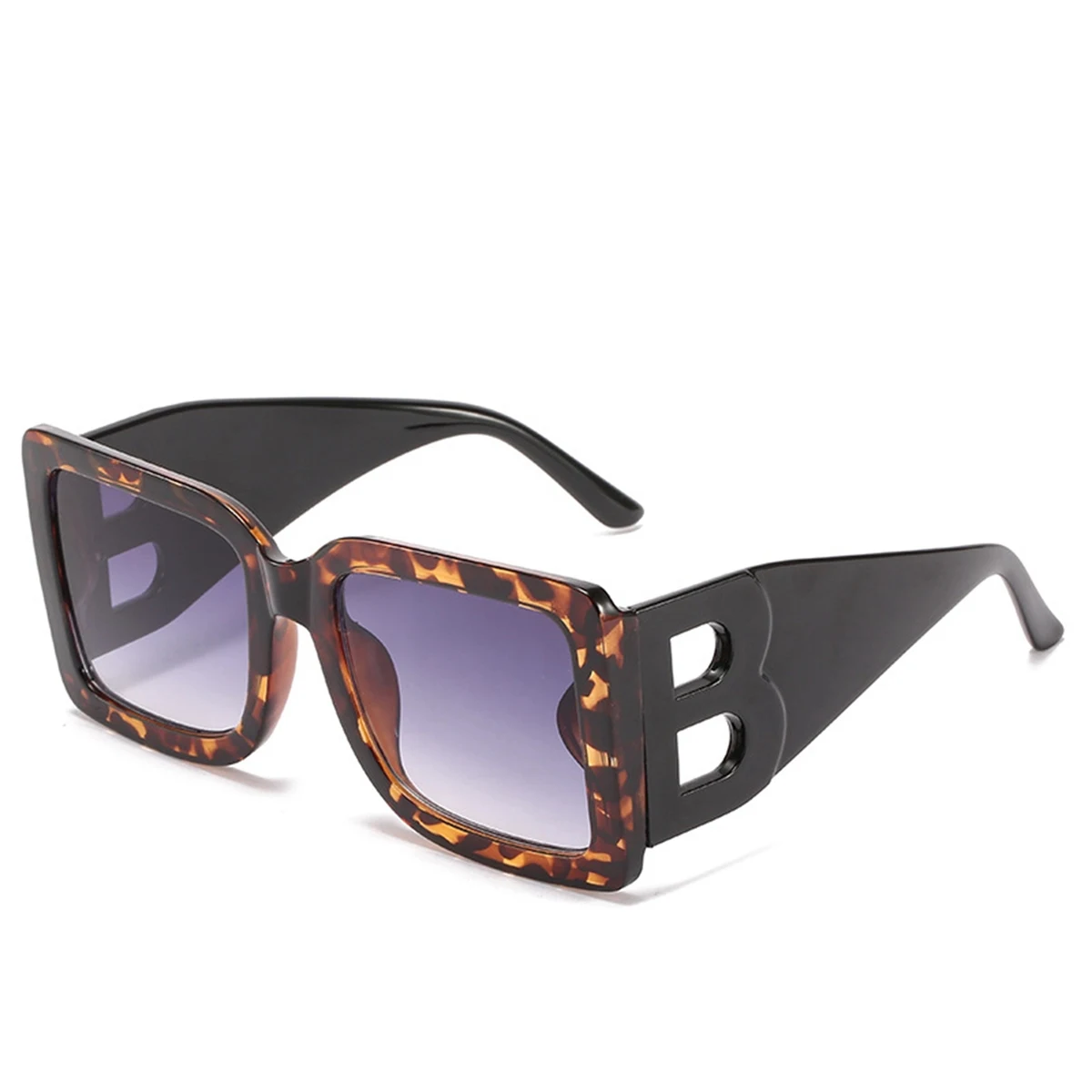 Oversized Big B Man Rectangle Sunglasses 1