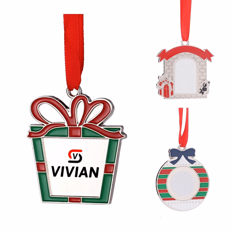Christmas Ornament W/ A Red Ribbon