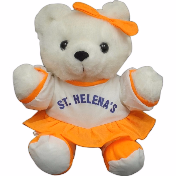 9" Wide Bodied Cheerleading Bear