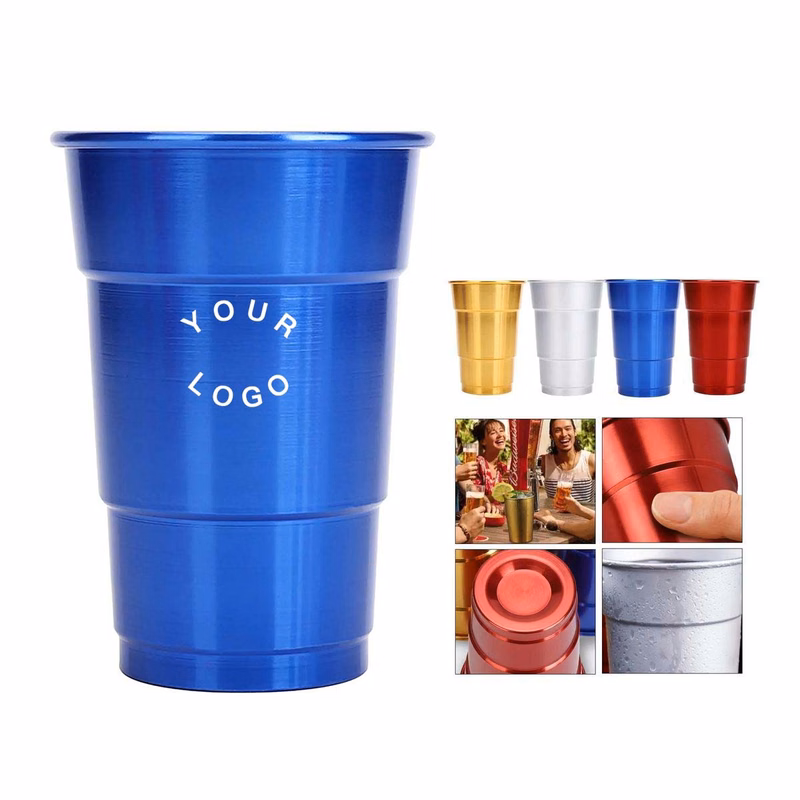 Aluminum Stadium Cup 16oz Shatter Resistant