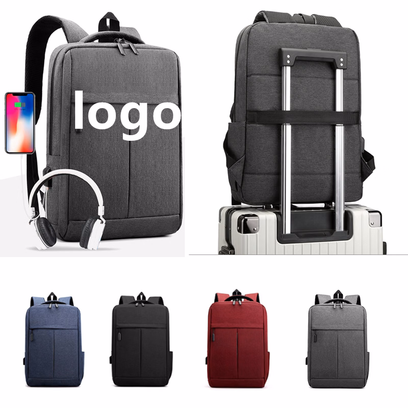 Unisex Reflective 15.6inch Laptop Backpack with USB Port
