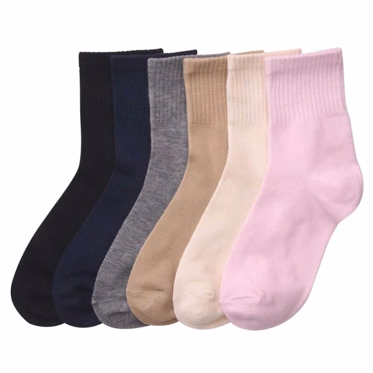 Girl's Crew Socks - Size 2-3 Assorted Colors