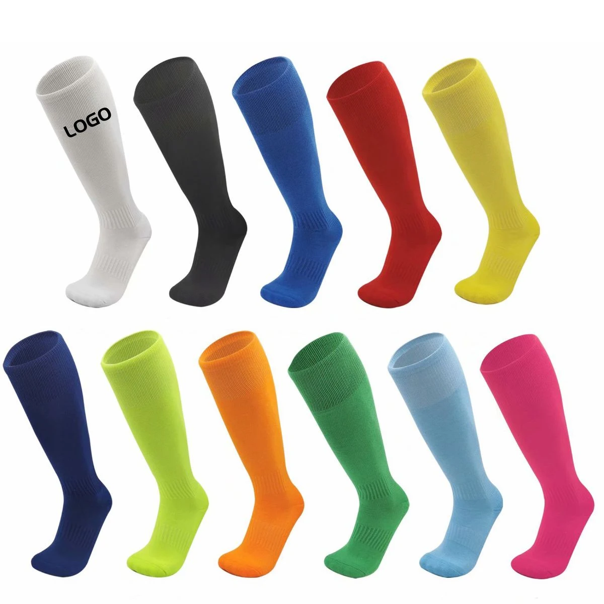Custom Over Knee Cushioned Soccer Socks for Adult Kids 1