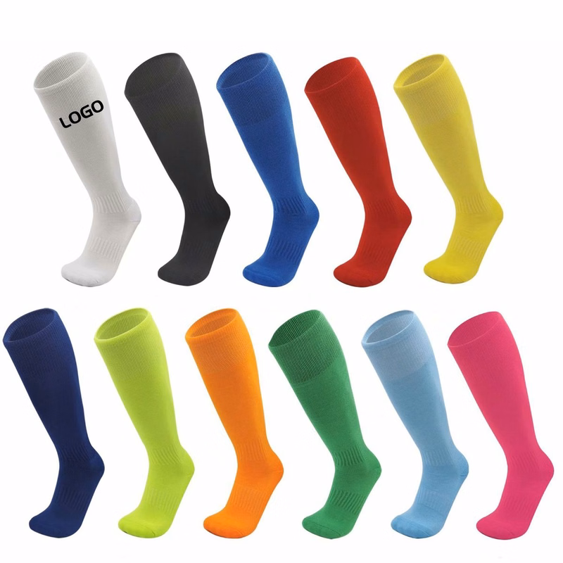 Custom Over Knee Cushioned Soccer Socks for Adult Kids