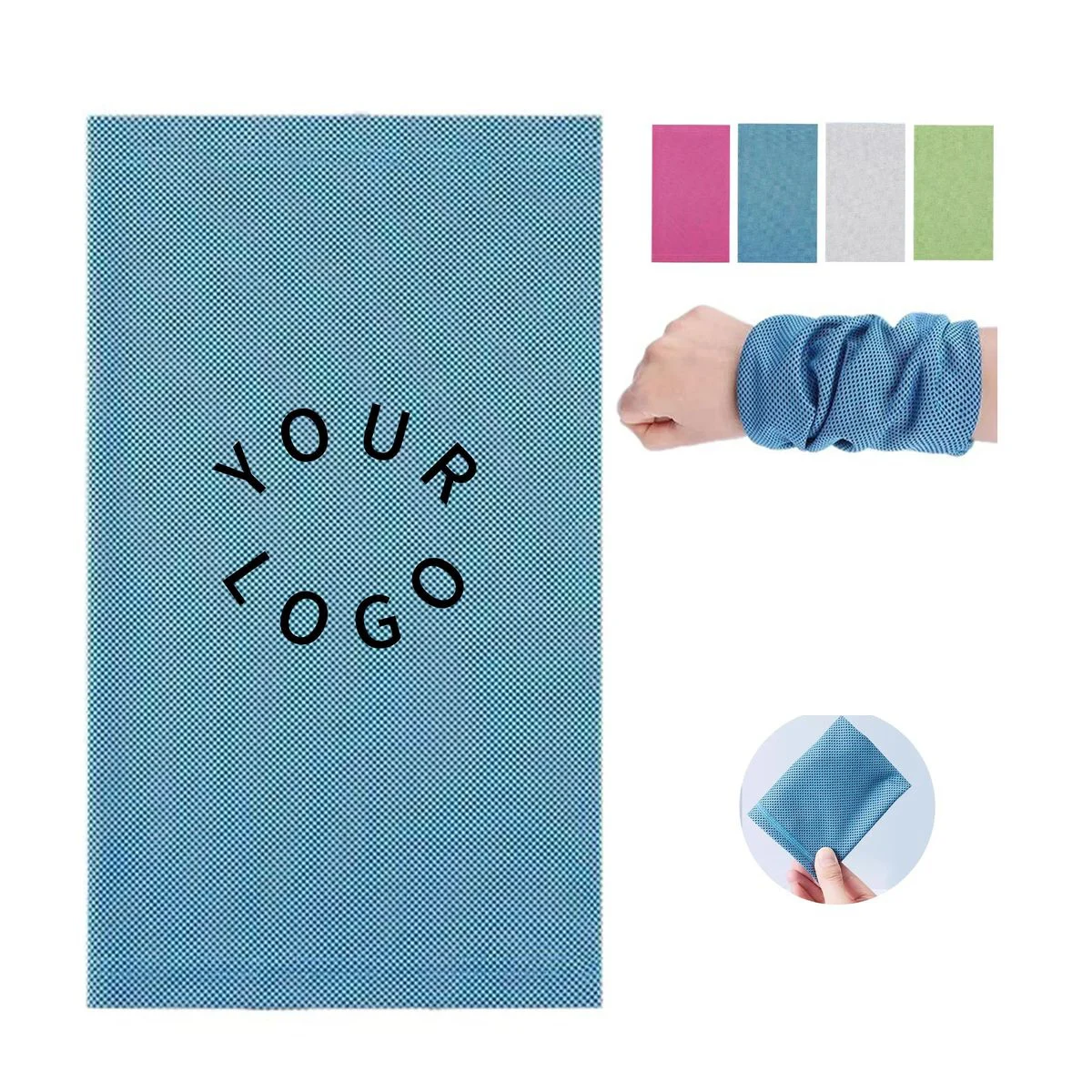 Polyester Wristband Towel with Multi Use Flexible Design 1