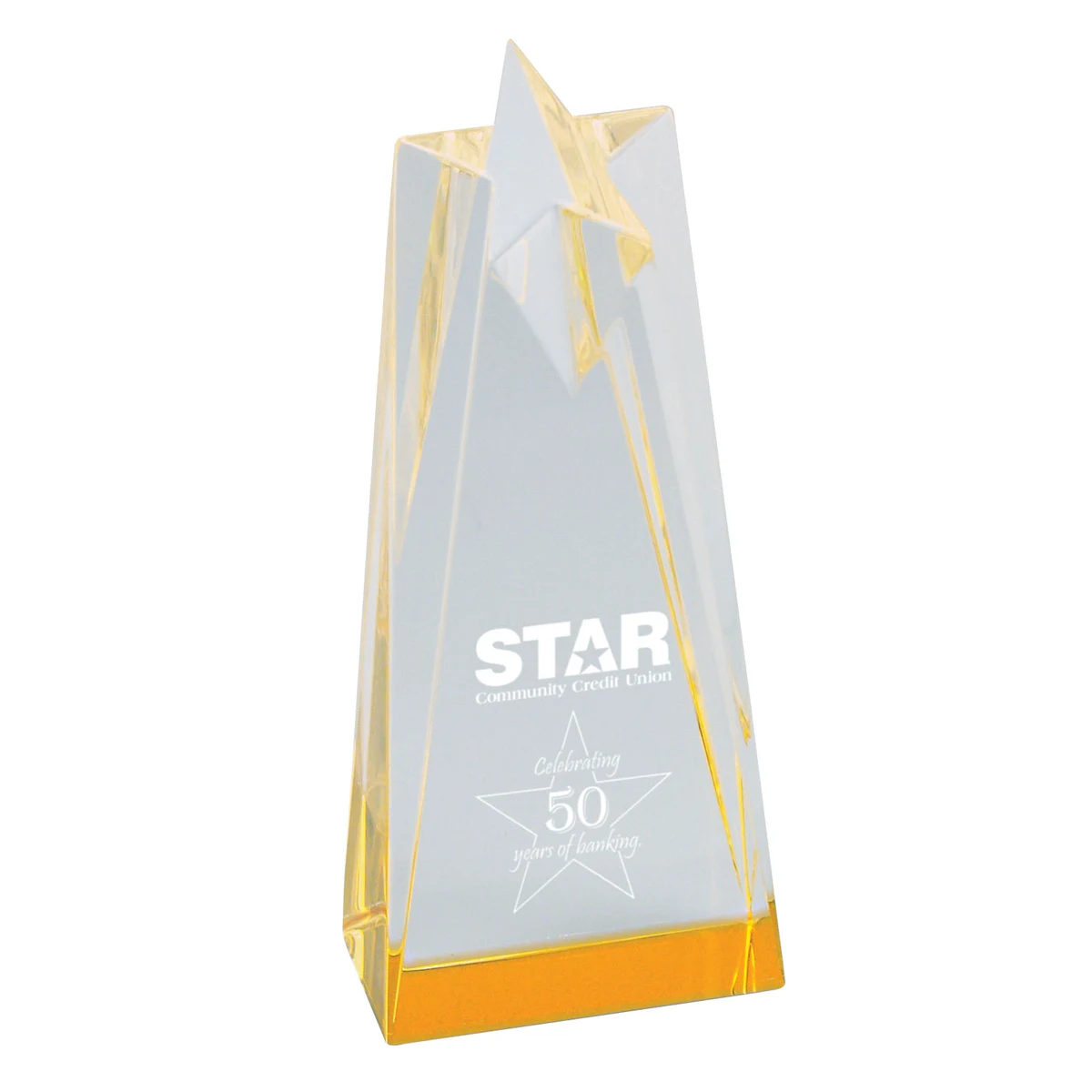 Sculpted Star Acrylic Award (3 1/2"x8") 1