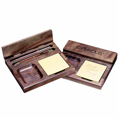 Wood Pen & Pencil Memo Set