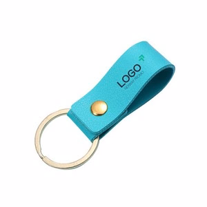 Stylish PU Leather Keychain With Key Ring Design