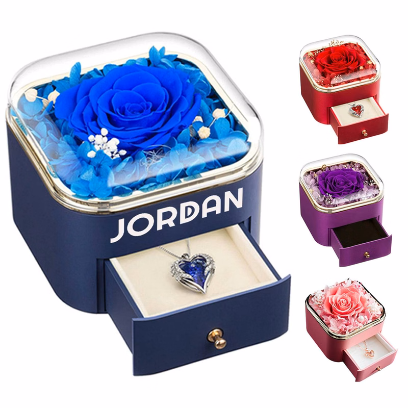 Eternal Flower Acrylic Jewelry Box