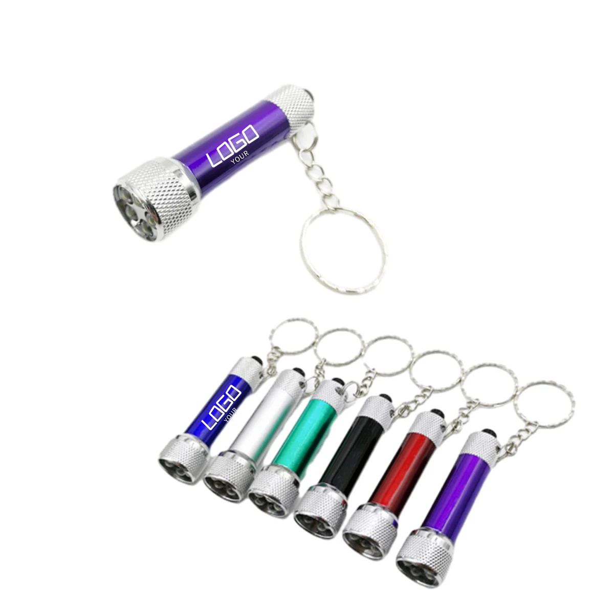 MOQ 50 PCS Mini Torch Light With Key Chain 1