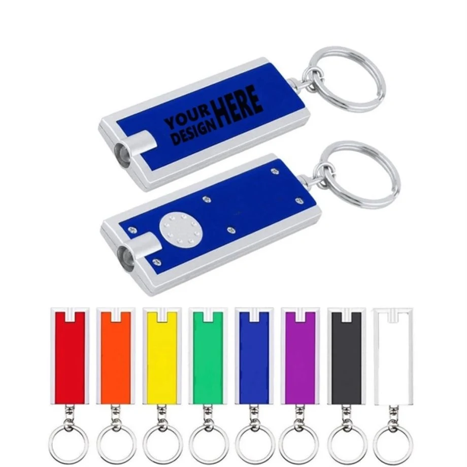 Rectangular LED Light Keychain 1