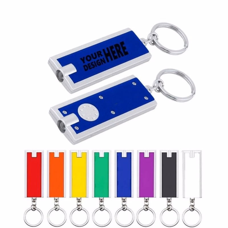 Rectangular LED Light Keychain