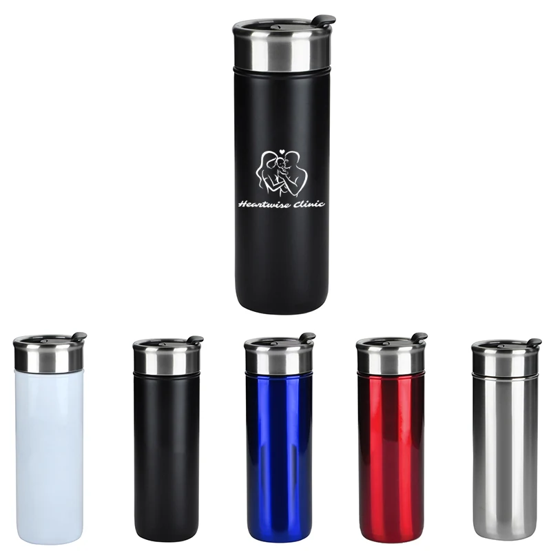 18 oz Stainless Steel Cup with Stopper 1