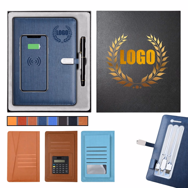 Wireless Charging Notebook Set Business Combo
