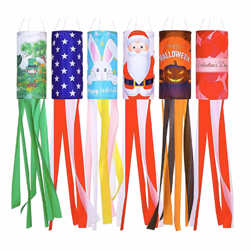 Halloween Yard Decor Wind Sock /American Flag Windsock