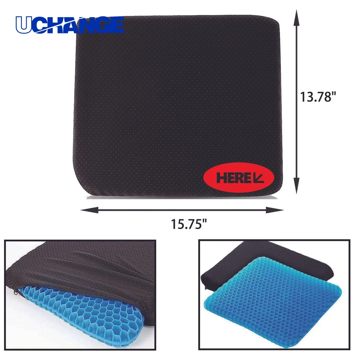 Full Color Gel Seat Cushion for Comfortable Sitting 1