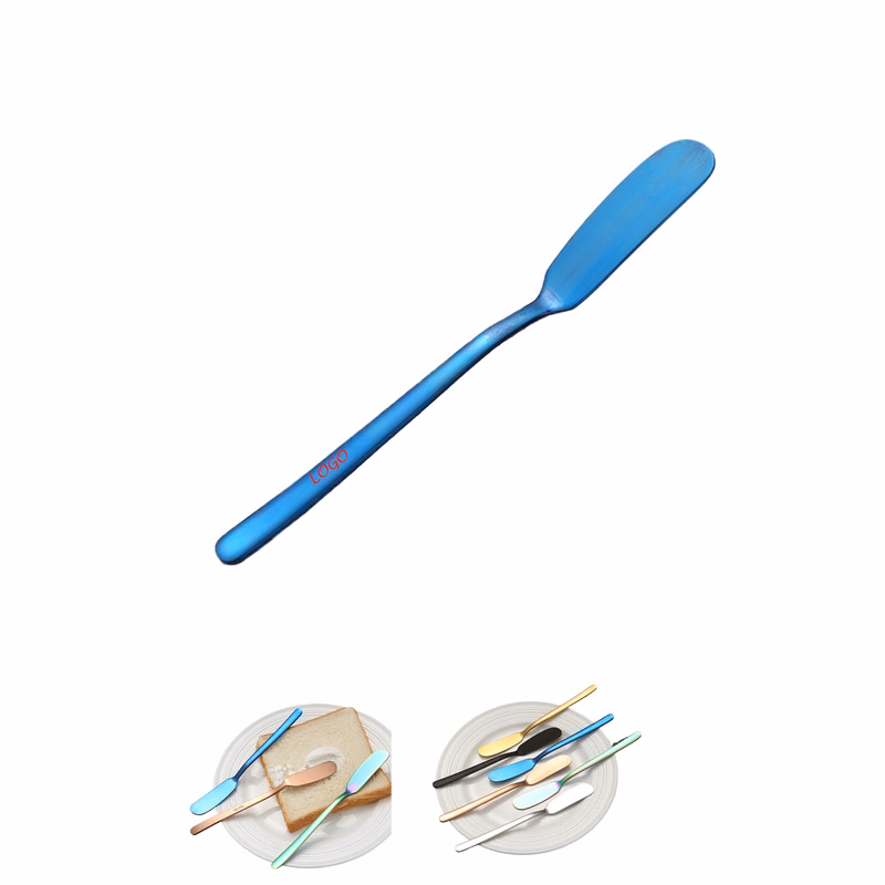 Stainless Steel Long- Handled Butter Knife