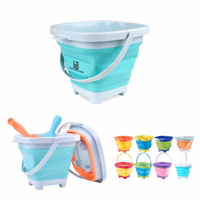 Bucket Sandbox Square Party In Summer Foldable Pail