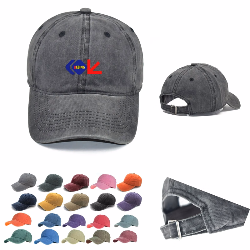 Unstructured Baseball Washed Distressed Twill Adjustable Hat