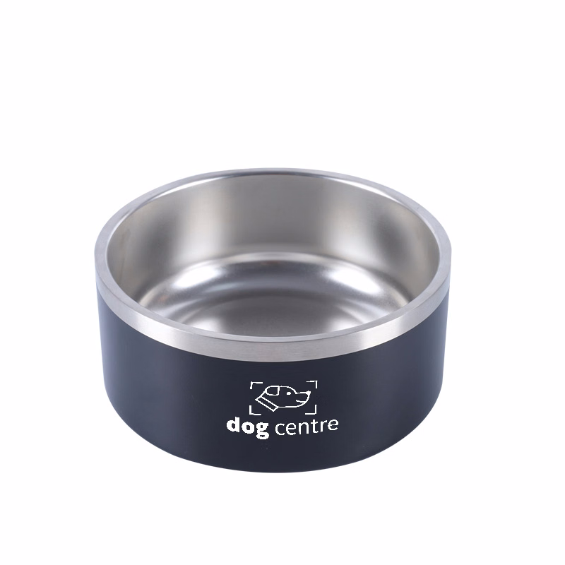Stainless Steel Non-Slip Round Dog Bowl