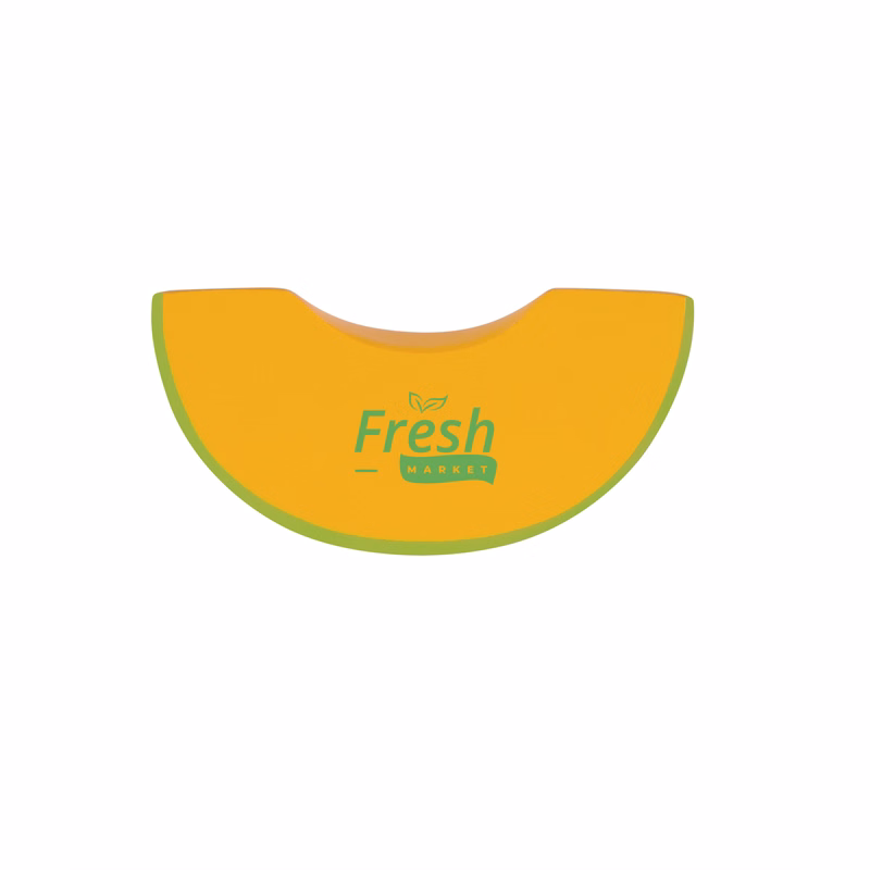 Cantaloupe Slice Shape Stress Ball