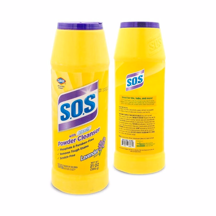 S.O.S Powder Cleaner with Bleach - Lavender 21oz