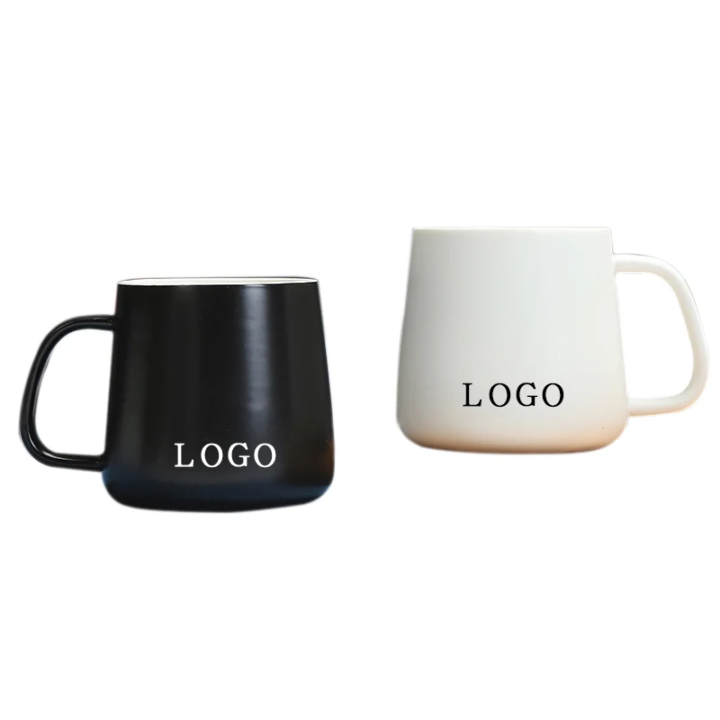 Contracted Style Black and White Ceramic Cup 1