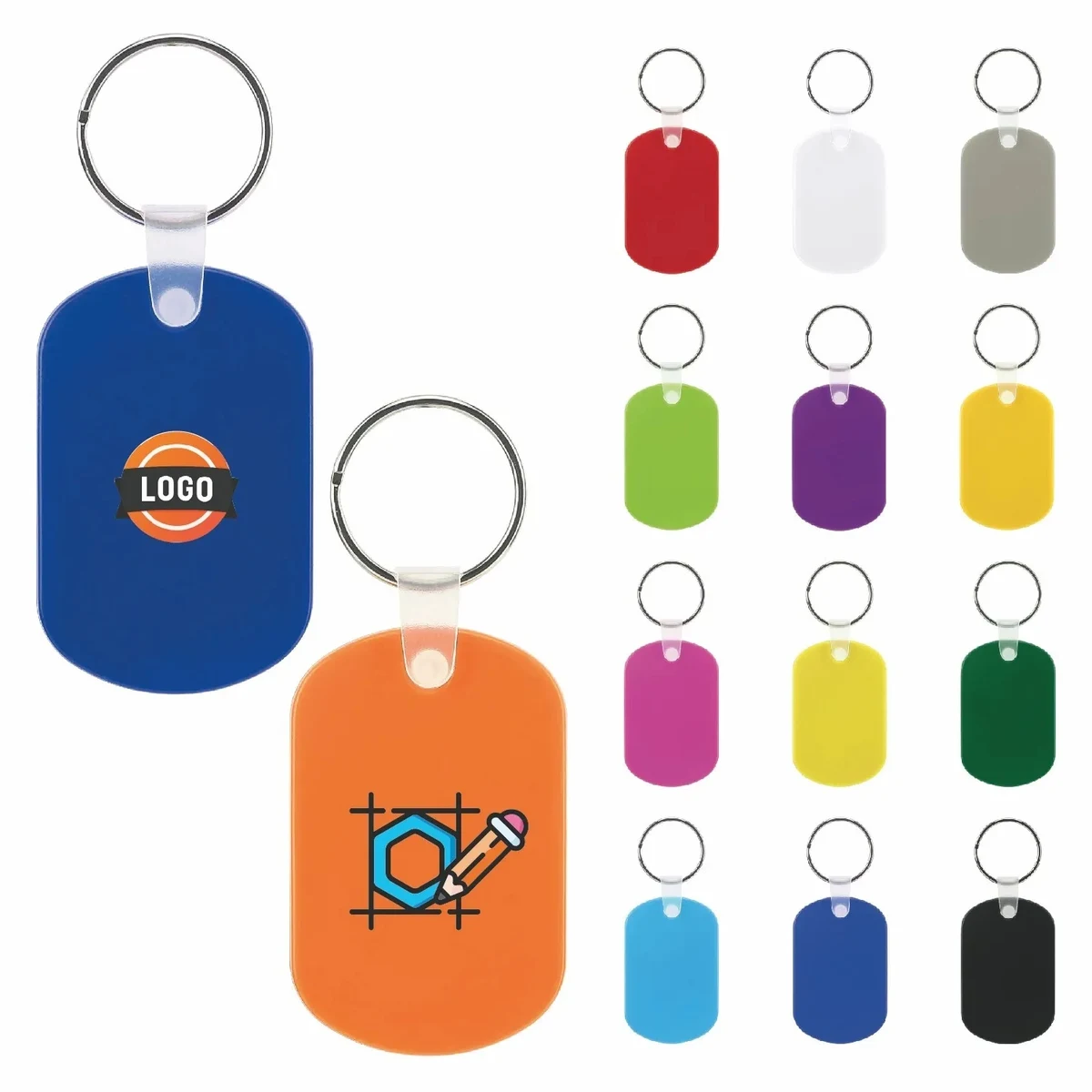 Oval Shape PVC Key Holder 1