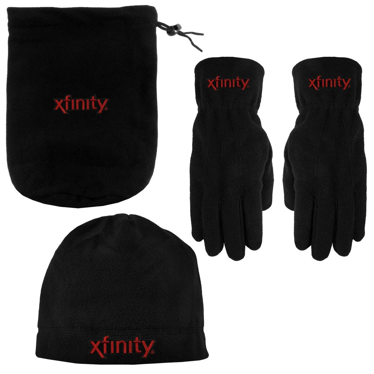 Fleece Bag, Gloves, and Beanie Combo 1