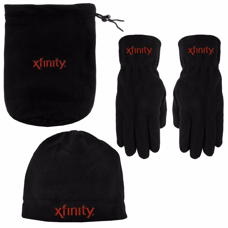 Fleece Bag, Gloves, and Beanie Combo