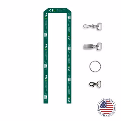 USA Made Full Color Digitally Sublimated Lanyard - 5/8" w/ Clip Choice