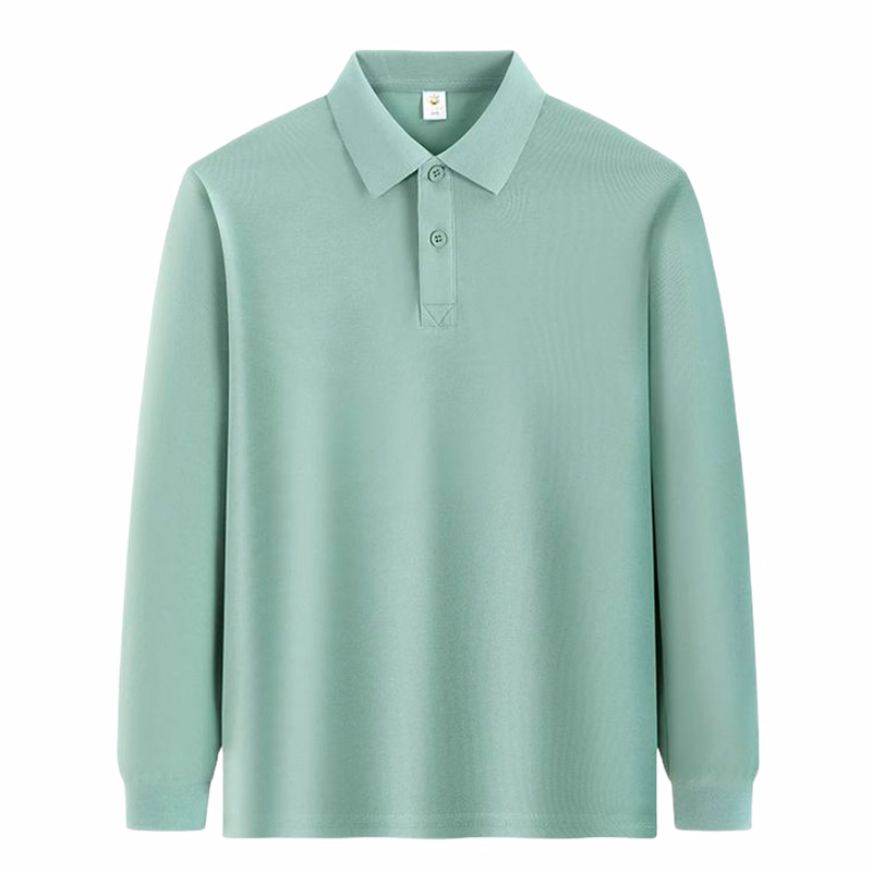 Custom Kids' Poly-Cotton Long Sleeve Polo Shirt for School Sports Events with Printed Design