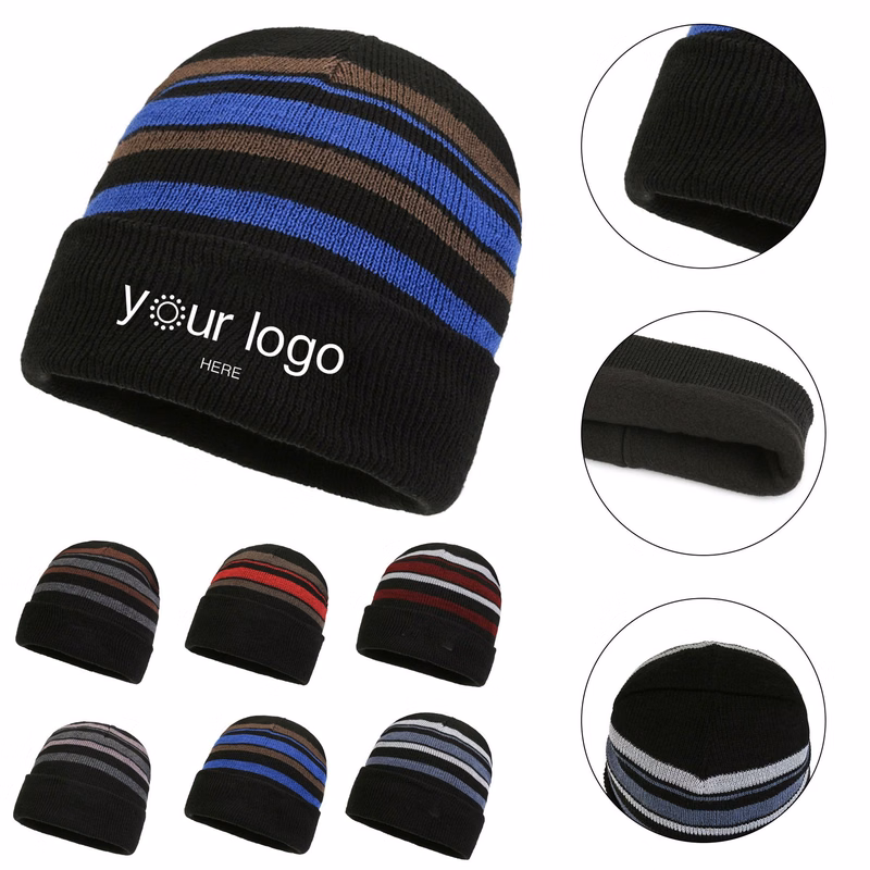 Knit Beanie With Cuff Unisex Hat