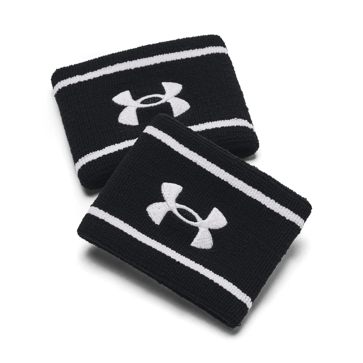 UA Striped Performance Terry Unisex 2-Pack Wristbands 1