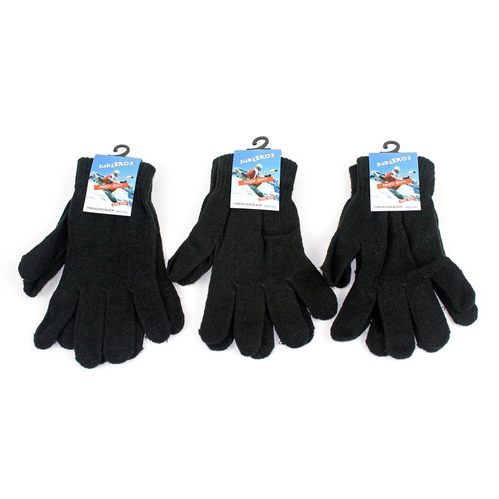 Adult Winter Gloves - Magic Stretch Black 1