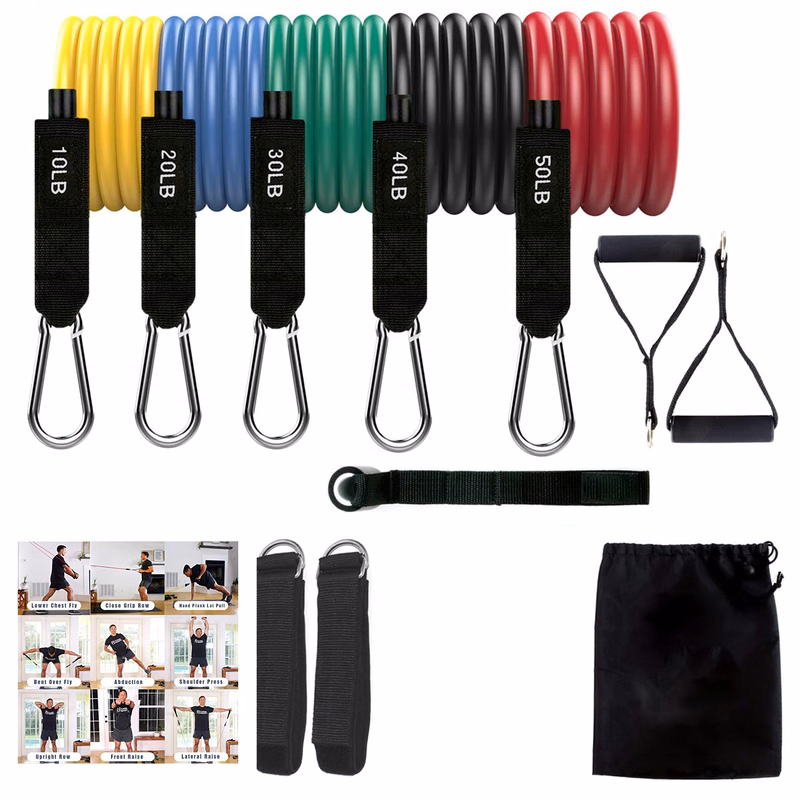 11 Pieces Resistance Bands Set
