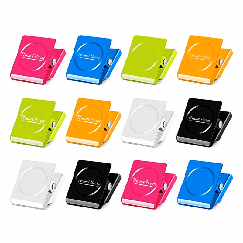 Square Metal Magnets Clips