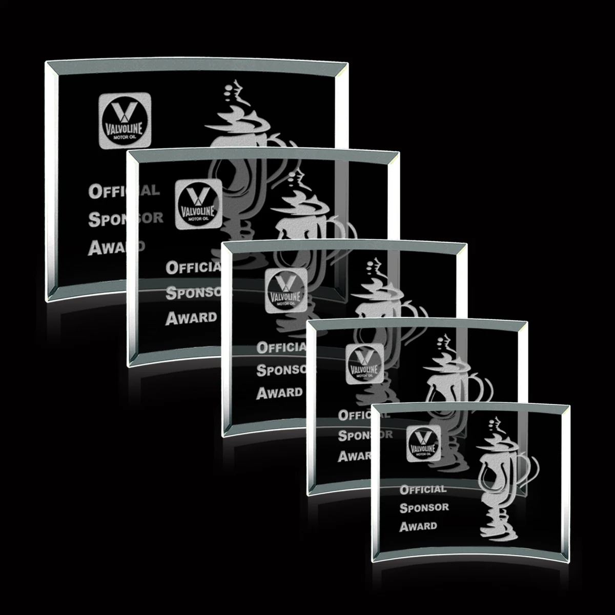 Curved Bevel Award - Jade 1