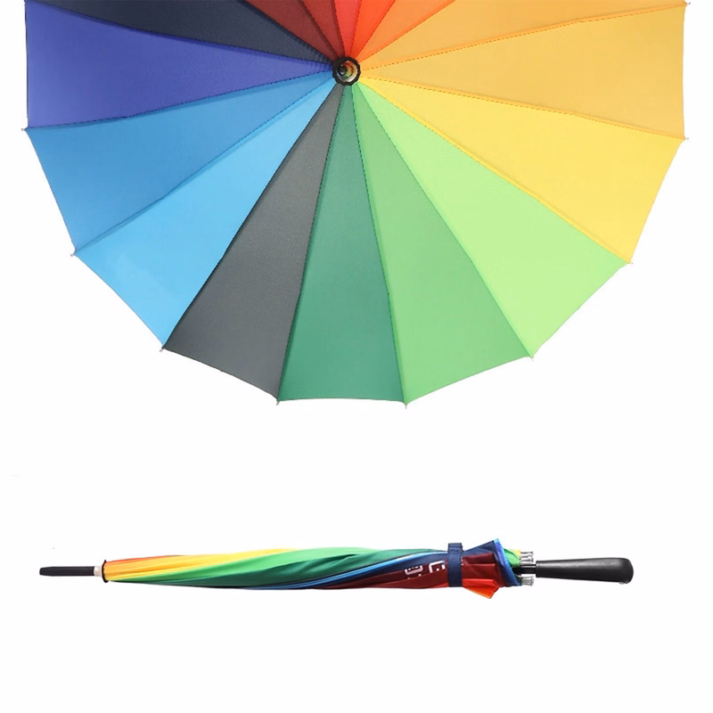 Sturdy All-Weather Rainbow Umbrella