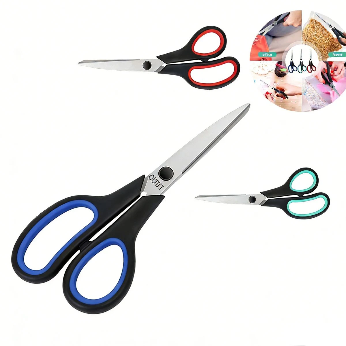 Office Home Heavy Duty Scissors Sharp Comfort Grip 1