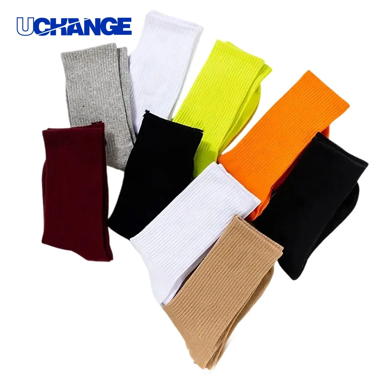 Cotton Mid Tube Sock Socks with Moisture Wicking 7.87" x 3.35" 1