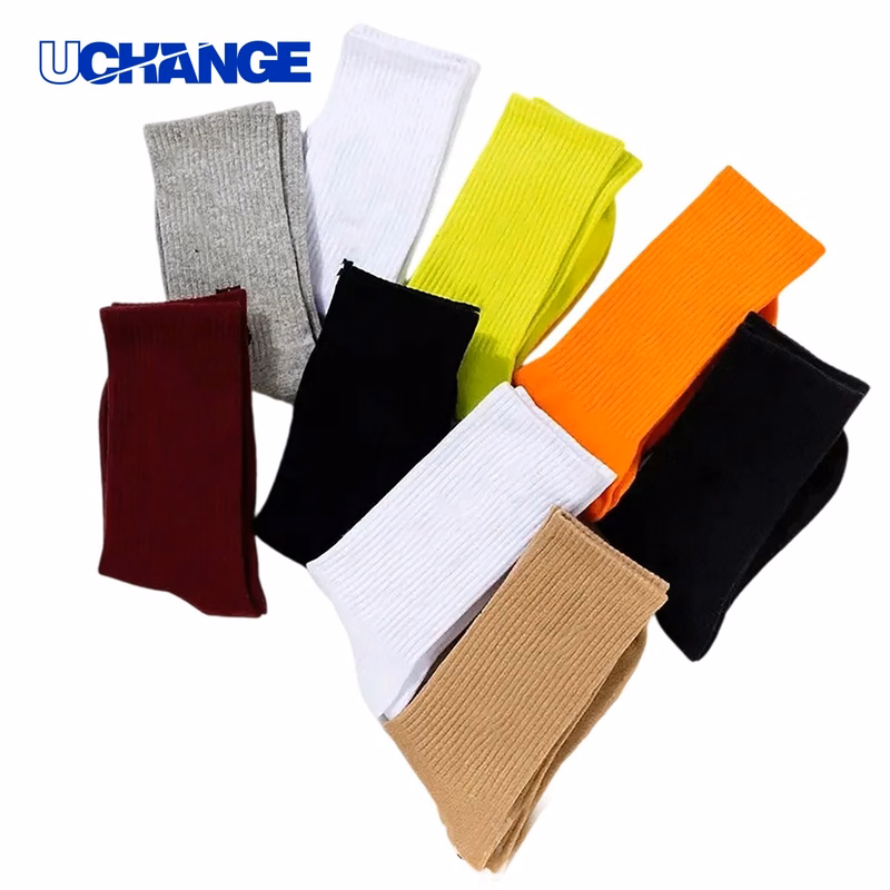 Cotton Mid Tube Sock Socks with Moisture Wicking 7.87" x 3.35"