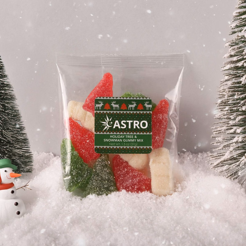 Holiday Tree And Snowman Gummy Mix: Taster Packet