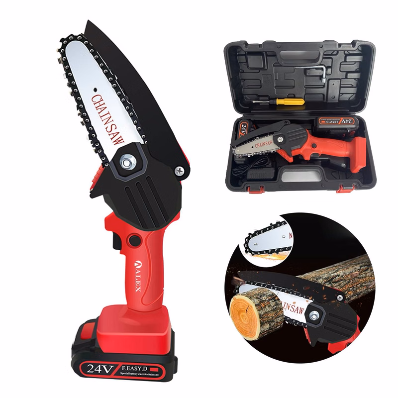 4 Inch Battery Power Chainsaw Small Portable Handheld