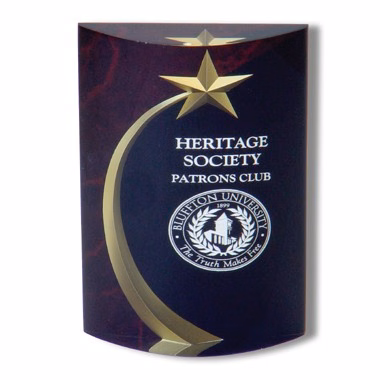 6.75" RED MARBLE TROPHY