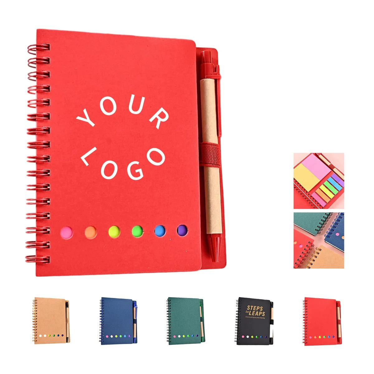 Durable Paper Spiral Notepad for Meetings or Classes 1